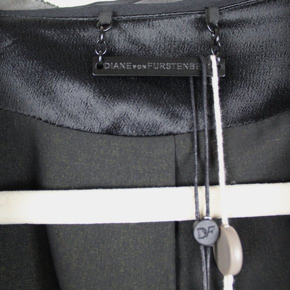 NWT Diane von Furstenberg Satin Blazer Jacket - Picture 6 of 13